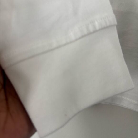 Ivory Ella Elephant Logo Long Sleeve Organic Cotton  T-Shirt S - Picture 4 of 5